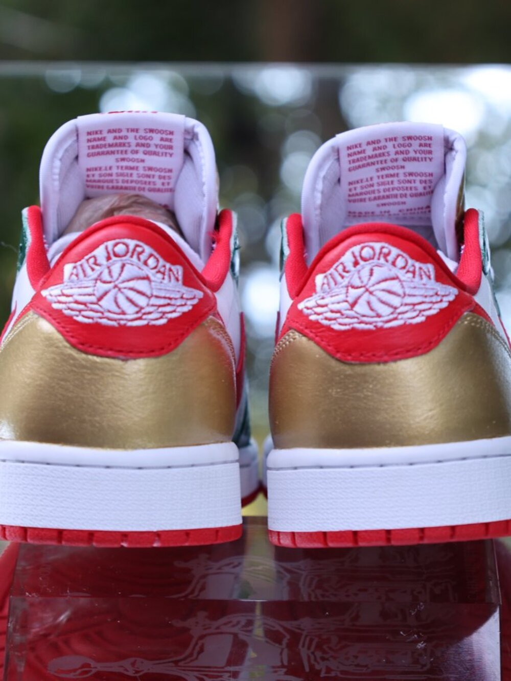 Air Jordan 1 Retro Low OG Red Green Gold - Picture 10 of 15